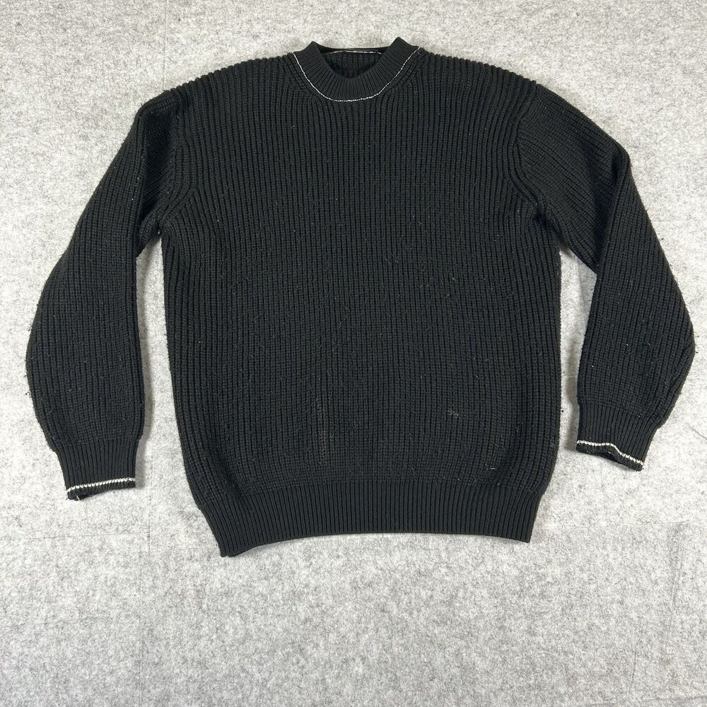 Prada Milano Black Label 100% Wool Knit Sweater Men's Large | ACU1 FW 2017 624